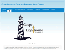 Tablet Screenshot of gospellighthouseridgeland.com